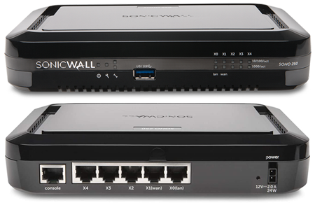 SonicWall SOHO 250 Firewall with 1 Year License